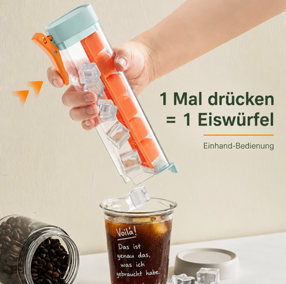 FROSTIQ Eiswürfelbox mit Einhand-Presssystem – Eiswürfelbehälter & Ice Cube Maker